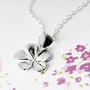 Jasmine Sterling Silver Flower Necklace, thumbnail 6 of 12