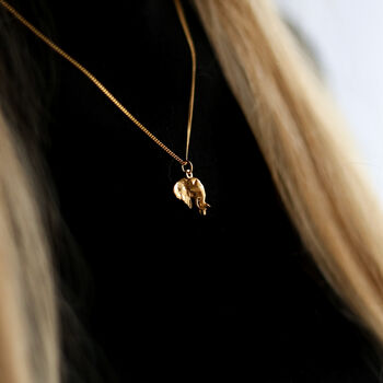Elephant Necklace 3D In Sterling Silver, Gold Vermeil, 11 of 12