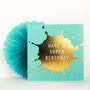 Gold Foiled Super Birthday Card, thumbnail 4 of 4