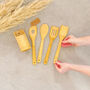 Bamboo Wood Kitchen Utensil Set With Holder, thumbnail 7 of 8