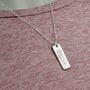 Engraved Angels Wing: Sterling Silver Dog Tag Necklace, thumbnail 2 of 4