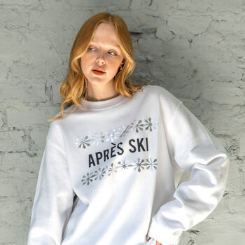 'Apres Ski' Unisex Sweatshirt, 6 of 11