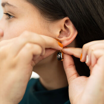 Pendant Hoop Earrings, 4 of 5