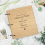 Personalised Wedding Day Guest Book Wooden, thumbnail 1 of 10