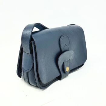 Noah Crossbody Wallet Bag Mini Shoulder Bag In Navy Blue, 2 of 7