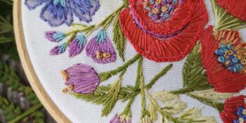 Poppies Embroidery Kit, 8 of 10