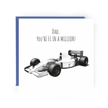 Dad You Are F1 In A Million Hand Drawn Card, 2 of 6