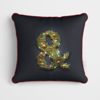 Christmas Garland Letter Alphabet Cushion, 5 of 11