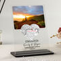 Personalised Engagement Photo Map Acrylic Plaque, thumbnail 1 of 2