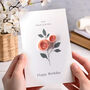 January Birth Flower Card 3D Paper Carnation, thumbnail 4 of 10