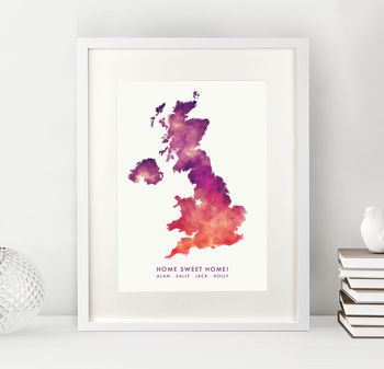 Personalised UK Location Map Print, 3 of 9
