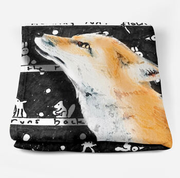 Fox Fleece Blanket, 3 of 6