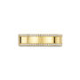 Double Crystal Band Ring 18 K Gold Plated Solid Silver, thumbnail 4 of 5