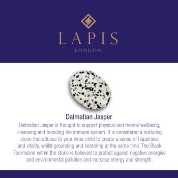 'Octahedron' Dalmatian Jasper Sterling Silver Necklace, 4 of 5