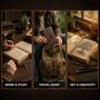 Handcrafted Vintage Leather Notebook With Lock For Writing, thumbnail 5 of 9