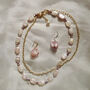 White Rectangular Pearl Versatile Sweater Necklace, thumbnail 3 of 5