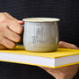 Coloured Personalised Enamel Teacher Mug, thumbnail 2 of 3