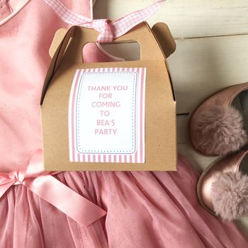 Pink Stripe Baking Kit Party Bag, 2 of 3