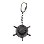 Gunmetal Ship Wheel Compass Keyring Gift, thumbnail 4 of 6