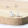 Sterling Silver 50th Birthday Branch Earrings, thumbnail 6 of 8