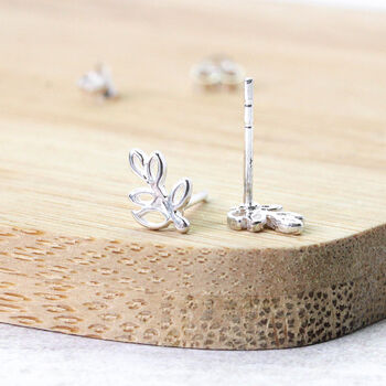 Sterling Silver 50th Birthday Branch Earrings, 6 of 8