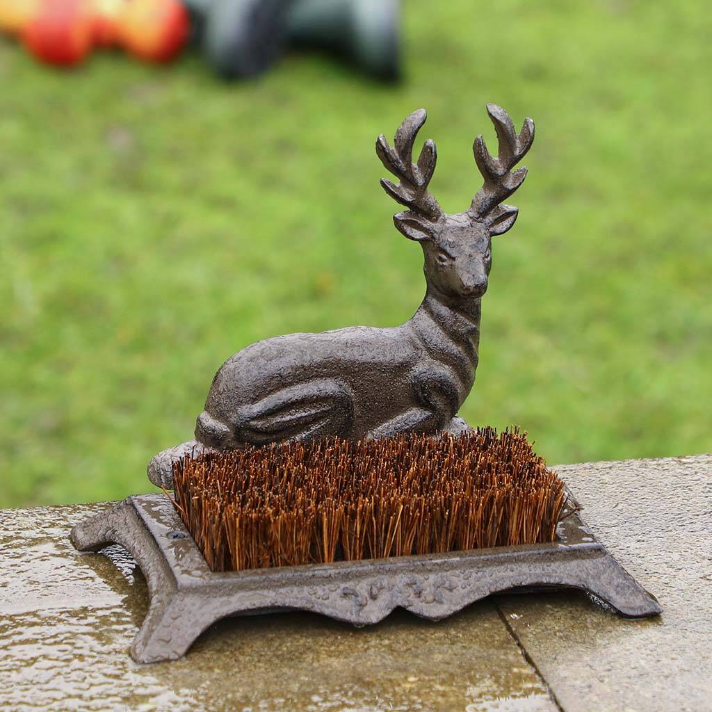 Country Stag Cast Iron Boot Brush And Scraper By Dibor
