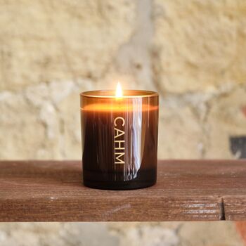Scented Soy Wax Oakmoss And Amber Candle, 2 of 5