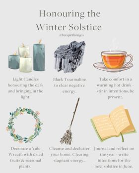 Winter Solstice Crystal Candle | Coconut Wax Candle, 3 of 4