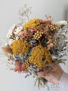 Golden Meadow Dried Flower Bouquet, 3 of 4