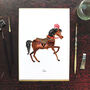 Rhea The Carousel Horse Art Print, thumbnail 2 of 9