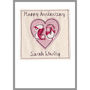 Personalised Heart Wedding Anniversary Card, thumbnail 7 of 12