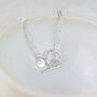 Sterling Silver T Bar Chain Necklace, thumbnail 1 of 3