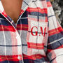 Family Xmas Personalised Embroidered Red Check Pyjamas, thumbnail 8 of 9