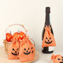 G Decor Set Of Five Or 10 Halloween Hessian Gift Bags, thumbnail 1 of 4