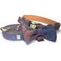 Scout's Warm Colours Dog Collar Bow Tie And Lead Set, thumbnail 1 of 3