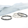 Sterling Silver Dainty Rings. Stackable Ring Set, thumbnail 6 of 12