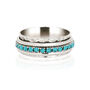 Parvati Turquoise Sterling Silver Spinning Ring, thumbnail 2 of 12
