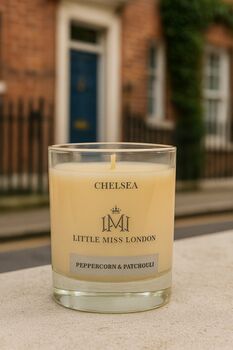 Little Miss Chelsea Peppercorn And Patchouli Scented Candle, 6 of 6