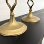 Pair Of Vintage Brass Twist Candlesticks, thumbnail 4 of 5