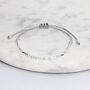 Sterling Silver 'Happy 60th' Morse Code Bracelet, thumbnail 2 of 3