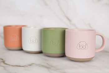Cockapoo/ Cavapoo/ Maltipoo Engraved Apricot Ceramic Tea/ Coffee Mug, 6 of 7