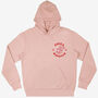 Pizza Monster Unisex Graphic Hoodie In Peach, thumbnail 1 of 2