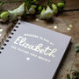 Personalised Bride To Be Gold Foil Wedding Notebook, thumbnail 2 of 9
