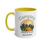 Camping. Paying To Be Homeless Coffee Mug, thumbnail 3 of 8