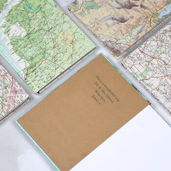 Holiday Honeymoon Personalised Map Journal Notebook, 5 of 7