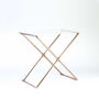 Handcrafted Side Table In Copper With Acrylic Top, thumbnail 2 of 6