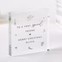 Festive Acrylic Plaque Keepsake For Friends, thumbnail 1 of 4