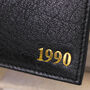 Personalised Birth Year Leather Wallet, thumbnail 2 of 5