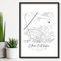 Personalised Where It All Began, Anniversary Gift Map Print, thumbnail 2 of 4