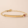 Birthstone And Bar Personalised Bracelet, thumbnail 1 of 12